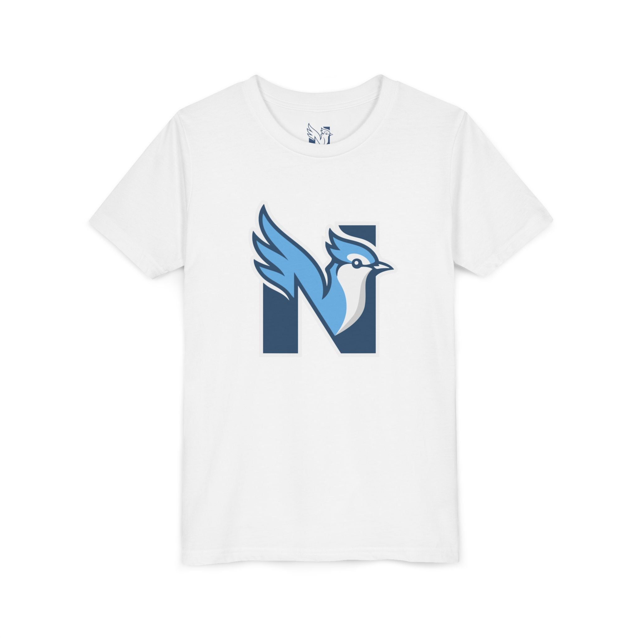 Youth Tee - Blue Jay N Logo Kids Shirt
