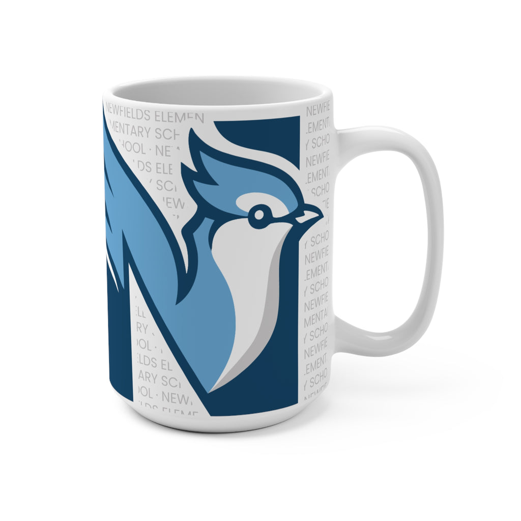 NES 15oz Mug — Blue Jay Mascot