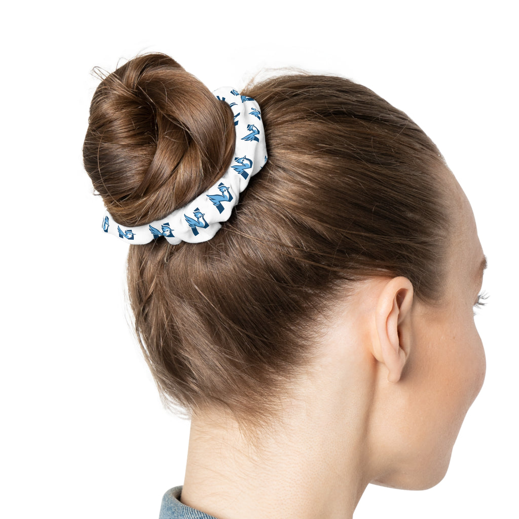 Hair Scrunchie — Blue Jay "N" Logo