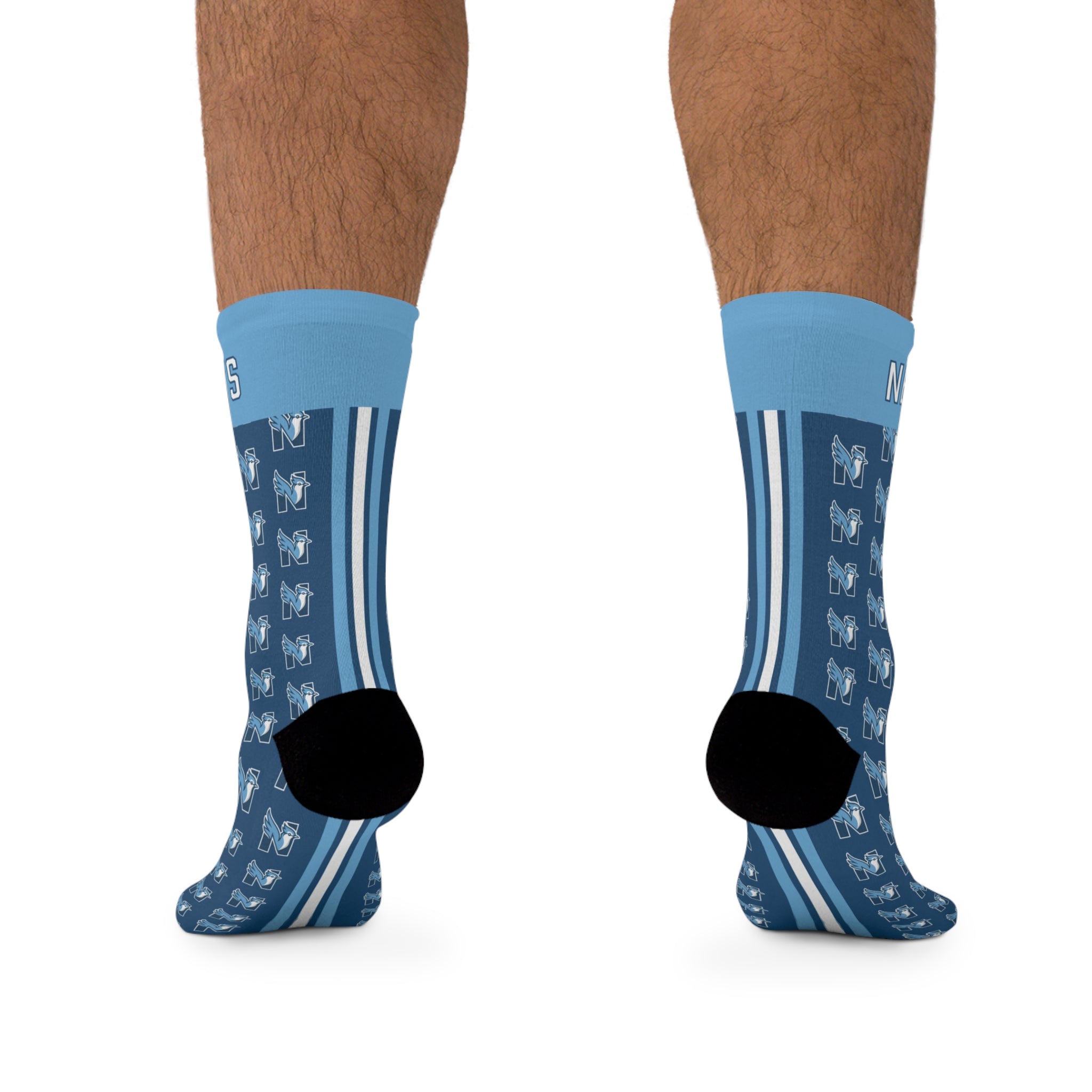NES Socks — Blue Jay N Pattern