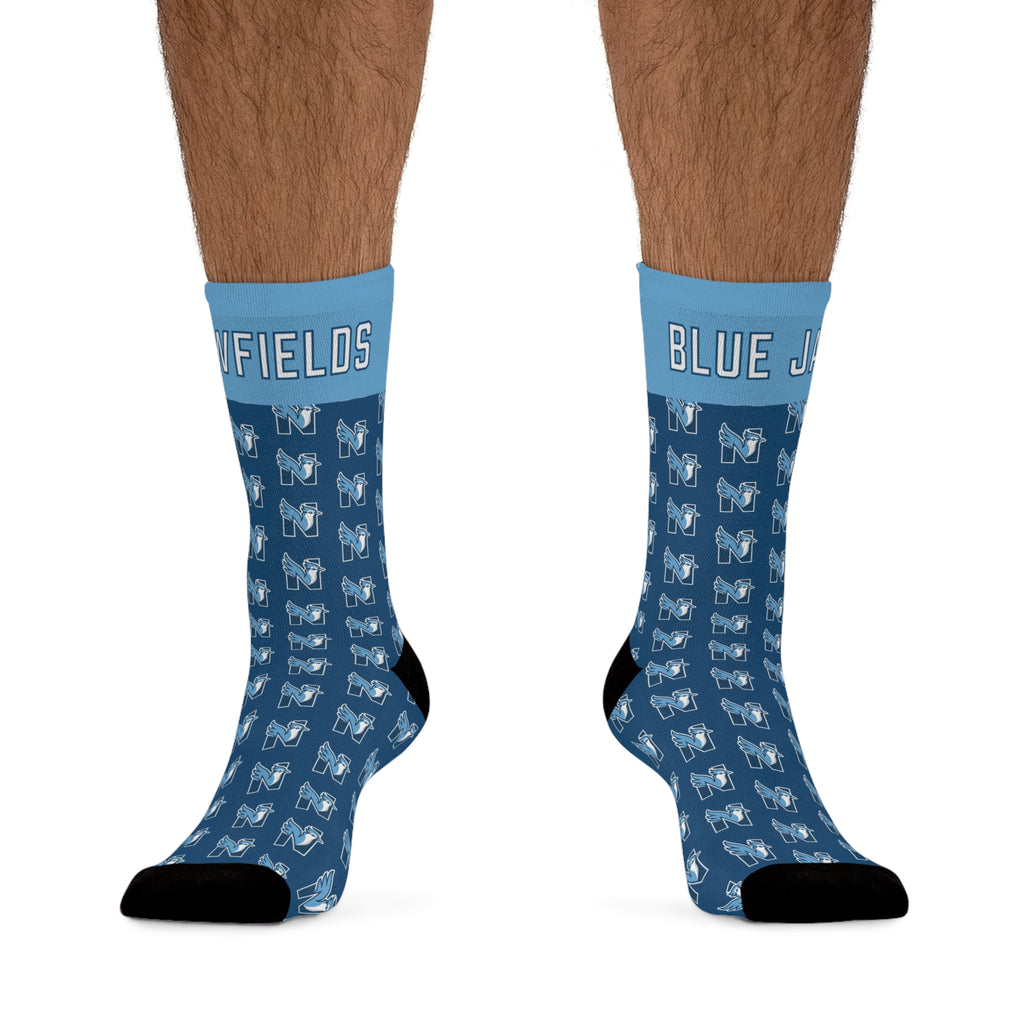 NES Socks — Blue Jay N Pattern