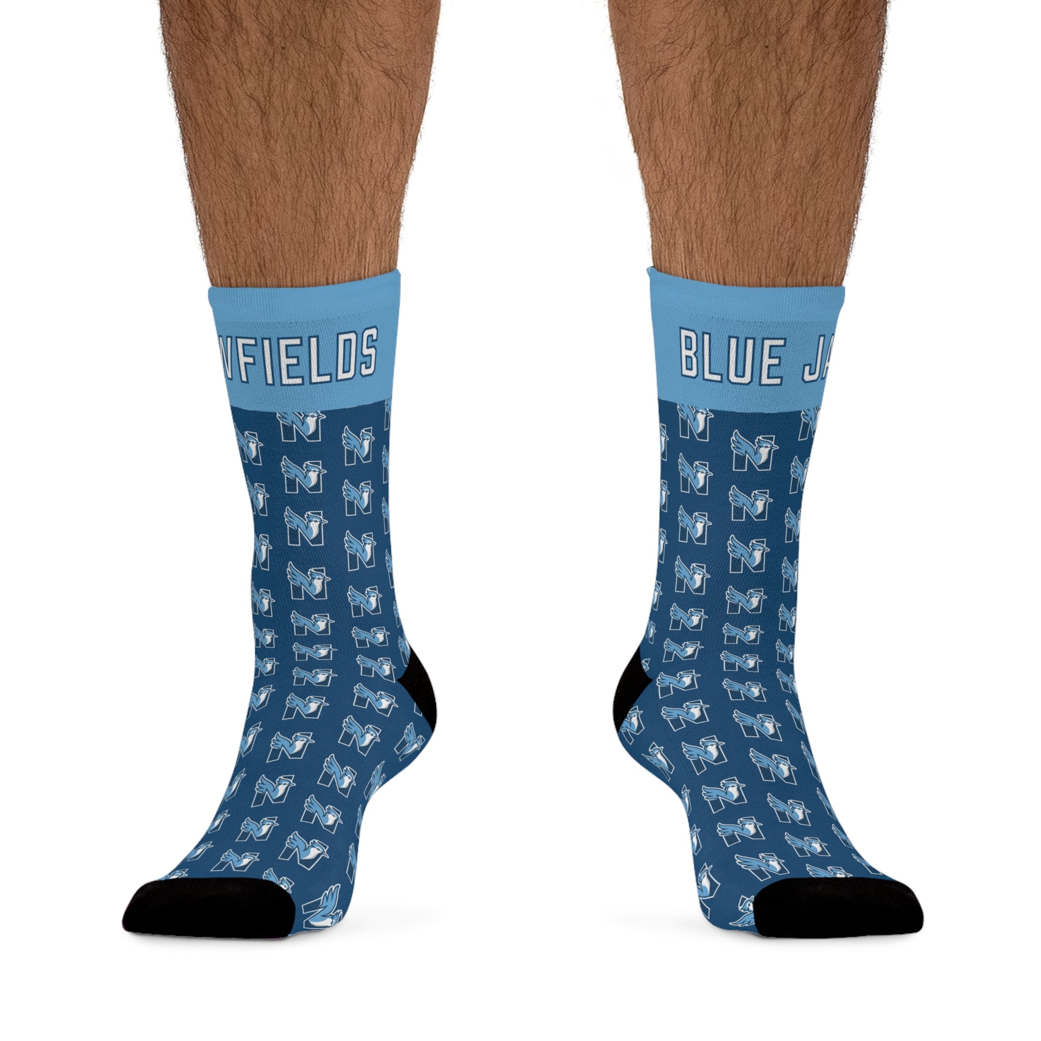 NES Socks — Blue Jay N Pattern