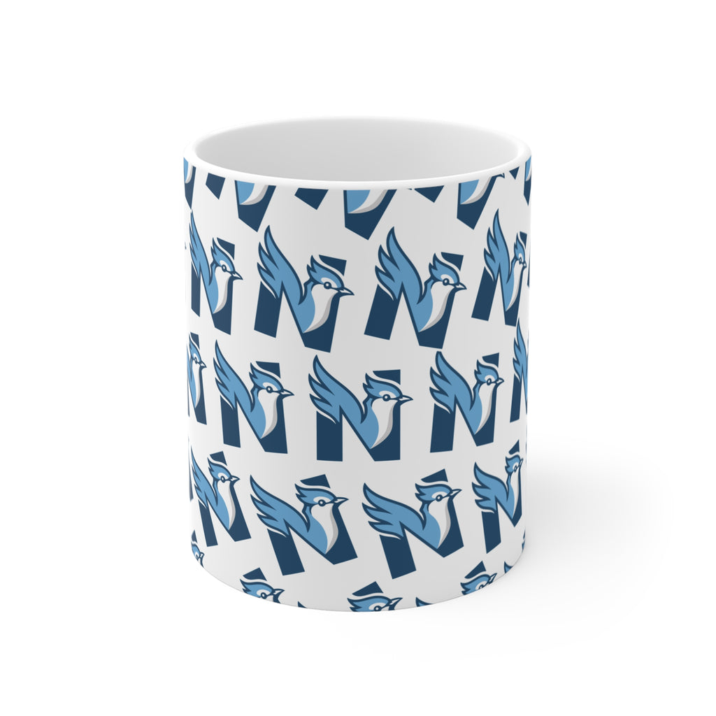 NES 11oz Mug — Blue Jay N Pattern