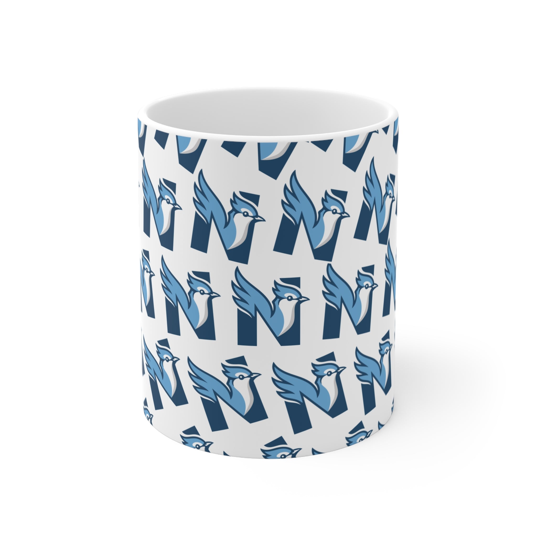 NES 11oz Mug — Blue Jay N Pattern