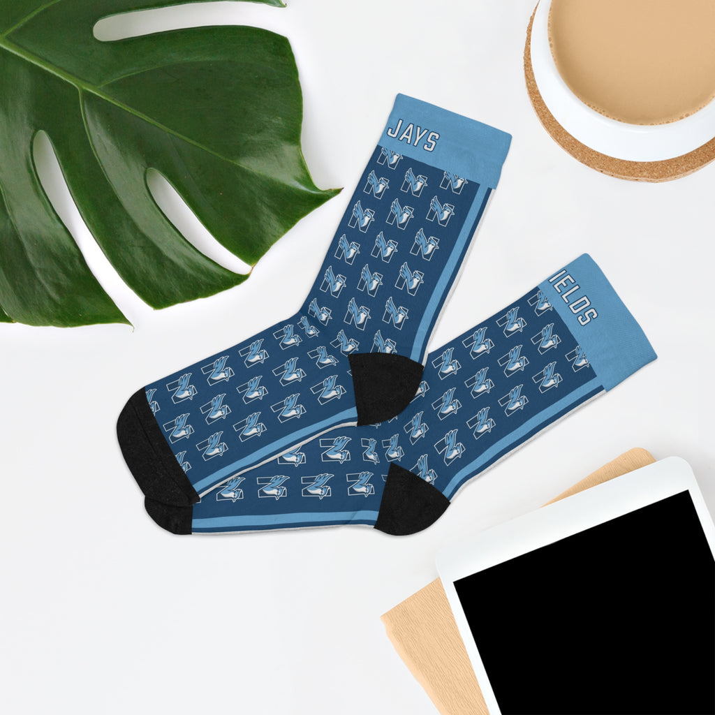NES Socks — Blue Jay N Pattern