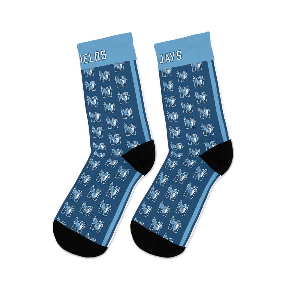 NES Socks — Blue Jay N Pattern