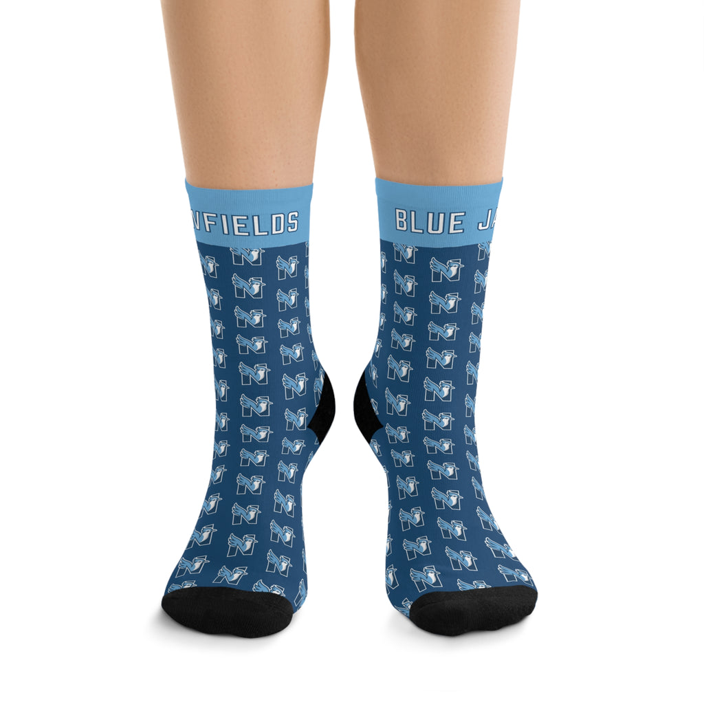 NES Socks — Blue Jay N Pattern