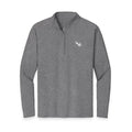 Men's Embroidered Quarter-Zip Pullover – White NES N Logo