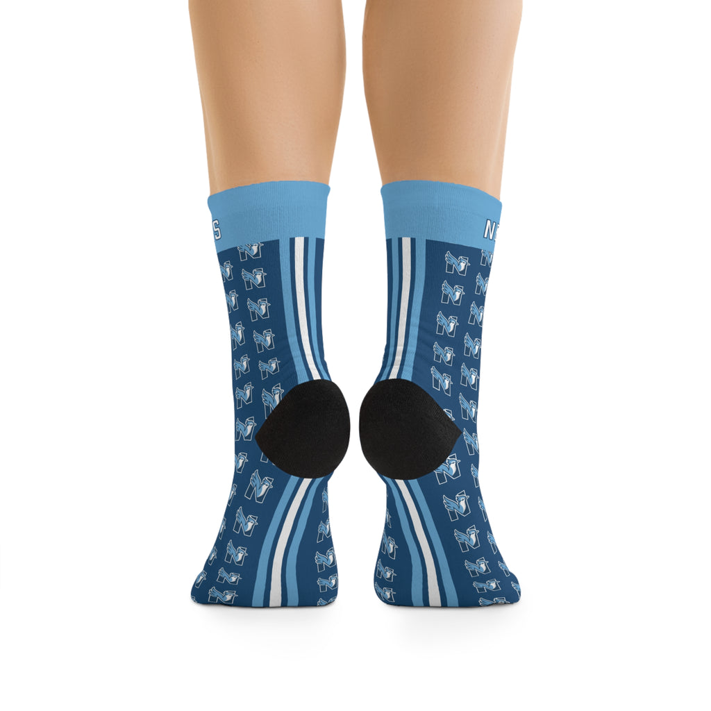 NES Socks — Blue Jay N Pattern