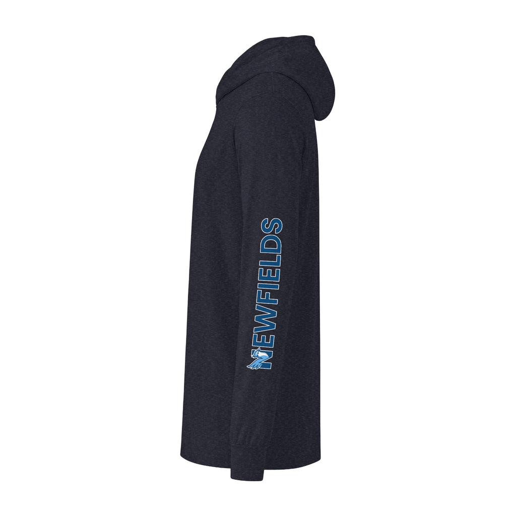 Hooded Long Sleeve Tee — NES 'N' Chest Logo & Newfields Sleeve Logo