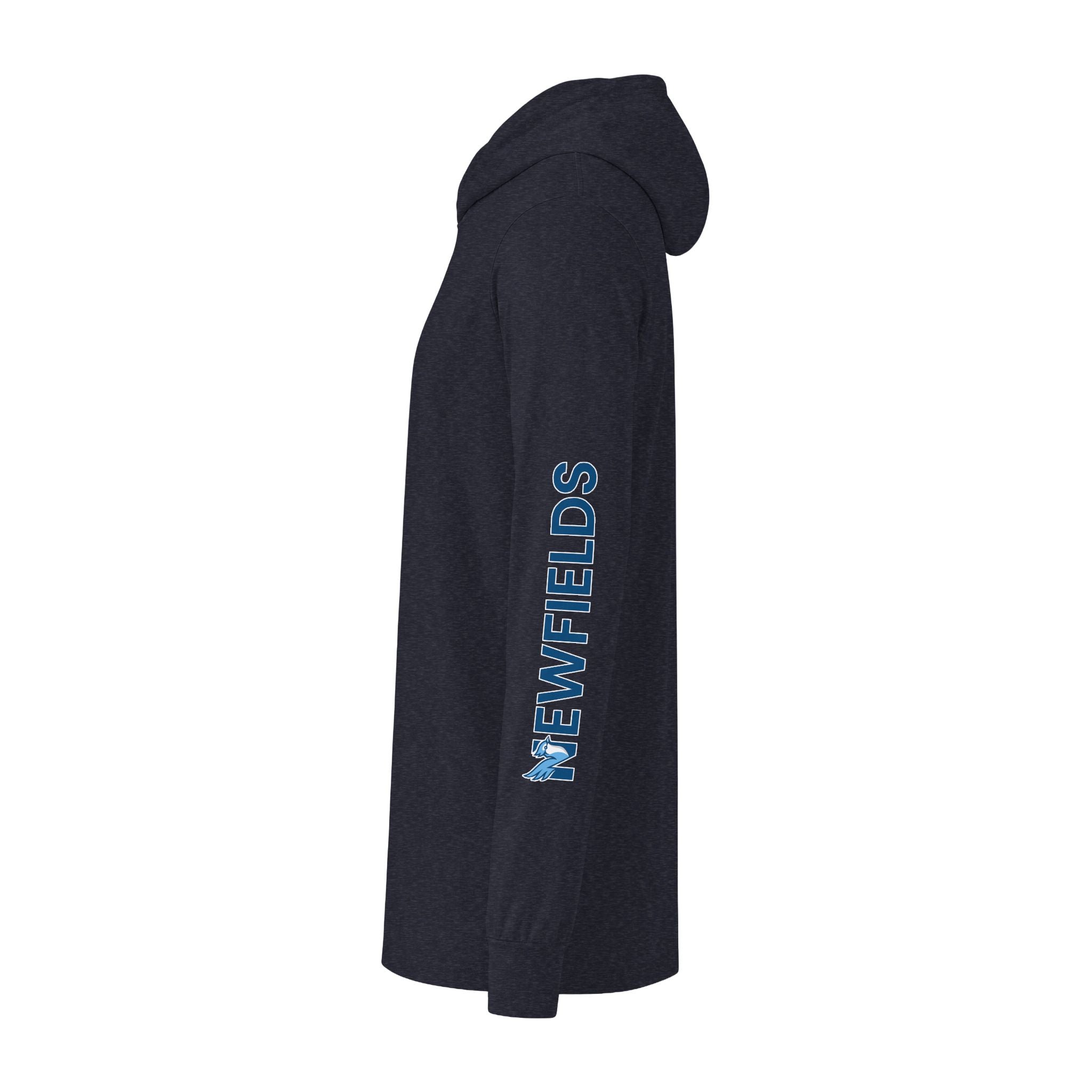Hooded Long Sleeve Tee — NES 'N' Chest Logo & Newfields Sleeve Logo