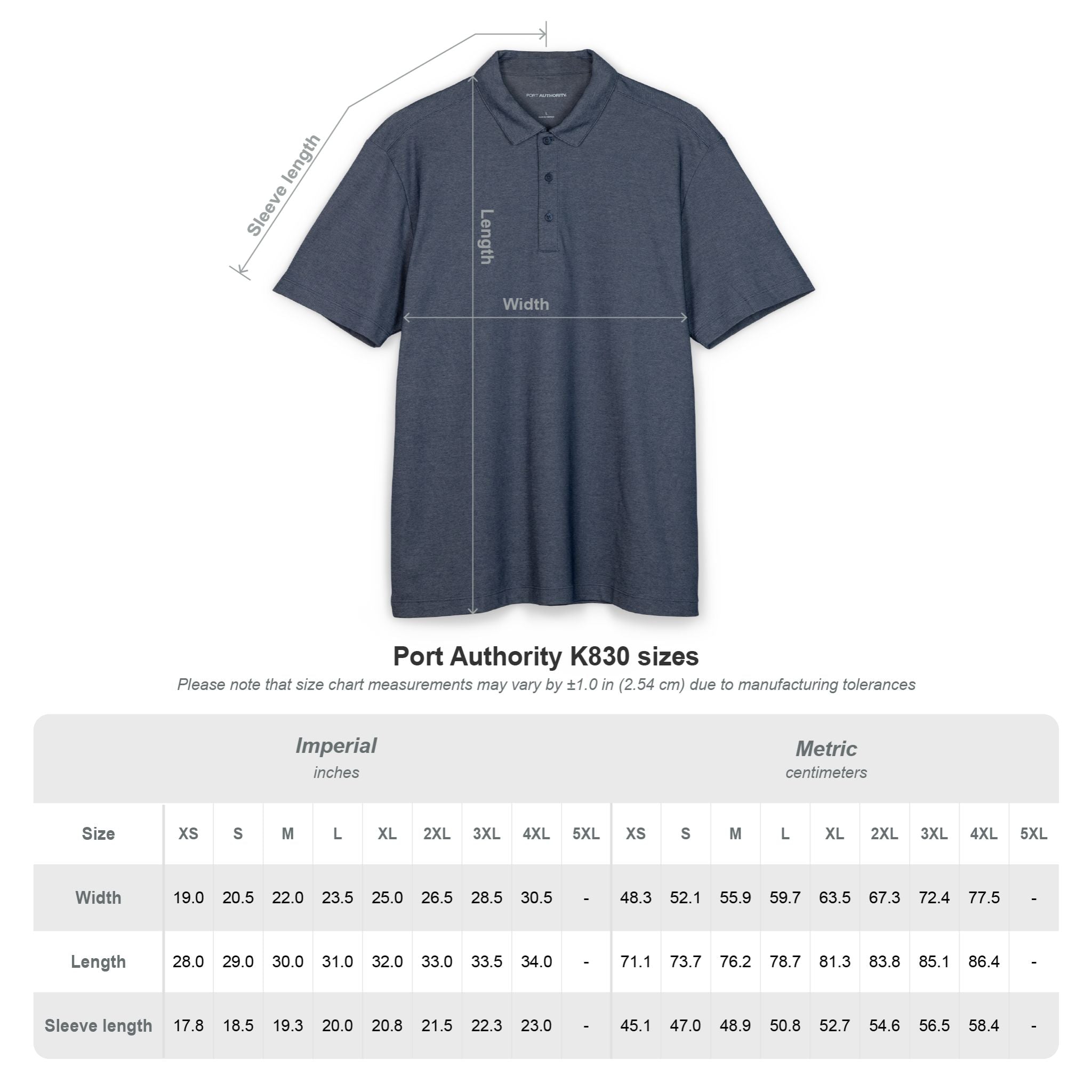 Embroidered Corgi Polo Shirt — Slim Heather Grey Chest Logo